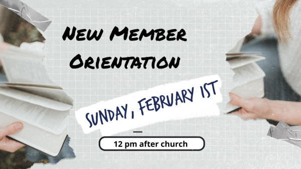 New member orientation