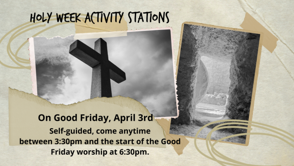 Holy Week Activity stations slide
